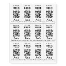 Buy the Bride a Drink Cards with QR Code