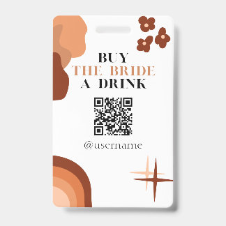 Buy the Bride a Drink Crowdfund Bachelorette Badge