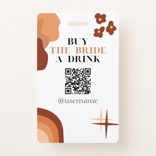 Buy the Bride a Drink Crowdfund Bachelorette Badge