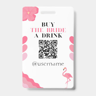 Buy the Bride a Drink Crowdfund Bachelorette Badge