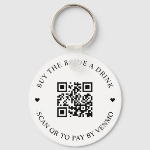 Buy The Bride A Drink QR Code Keychain