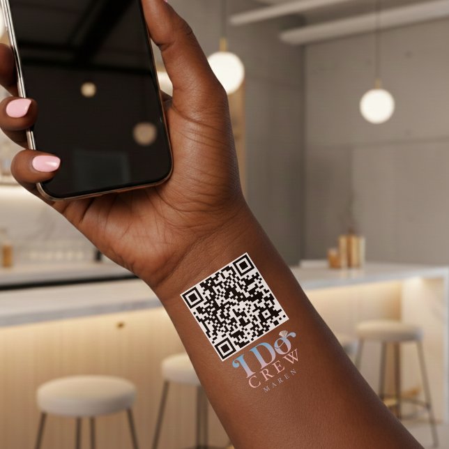Buy the Bride a Drink QR I Do Crew Bridesmaid Temporary Tattoos (Buy the Bride a Drink QR I Do Crew Bridesmaid Temporary Tattoos)