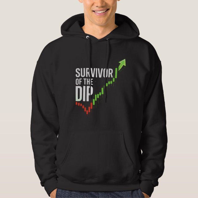 Buy The Dip – Funny Trader Hoodie Design (Front)