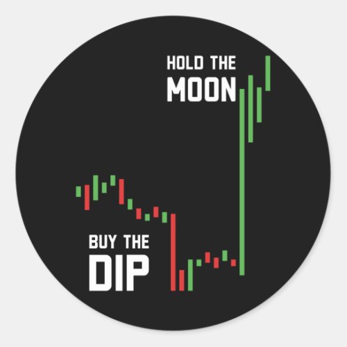 Buy The Dip Investing Classic Round Sticker