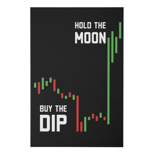 Buy The Dip Investing Faux Canvas Print