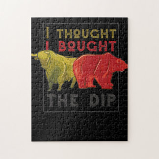 Buy The Dip, Trading,Trader And Shares Jigsaw Puzzle
