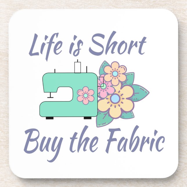 Buy the Fabric, sewing, quilting, crafts Beverage Coaster (Front)