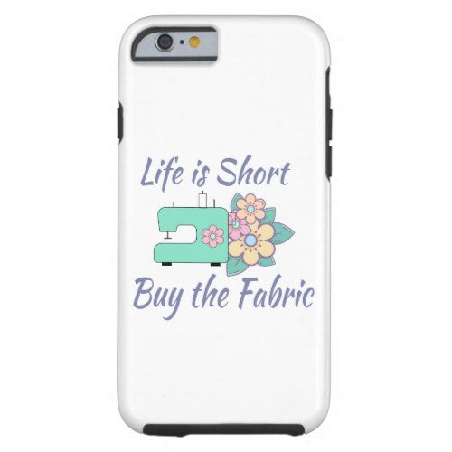 Buy the Fabric sewing quilting crafts Tough iPhone 6 Case