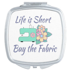 Buy the Fabric, sewing, quilting, crafts Compact Mirror