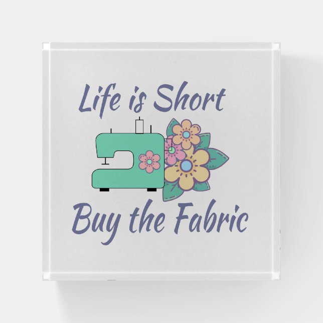 Buy the Fabric, sewing, quilting, crafts Paperweight (Front)
