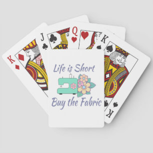 Buy the Fabric, sewing, quilting, crafts Poker Cards