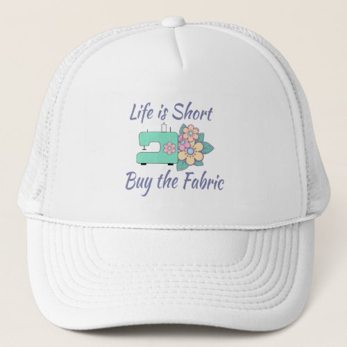 Buy the Fabric sewing quilting crafts Trucker Hat