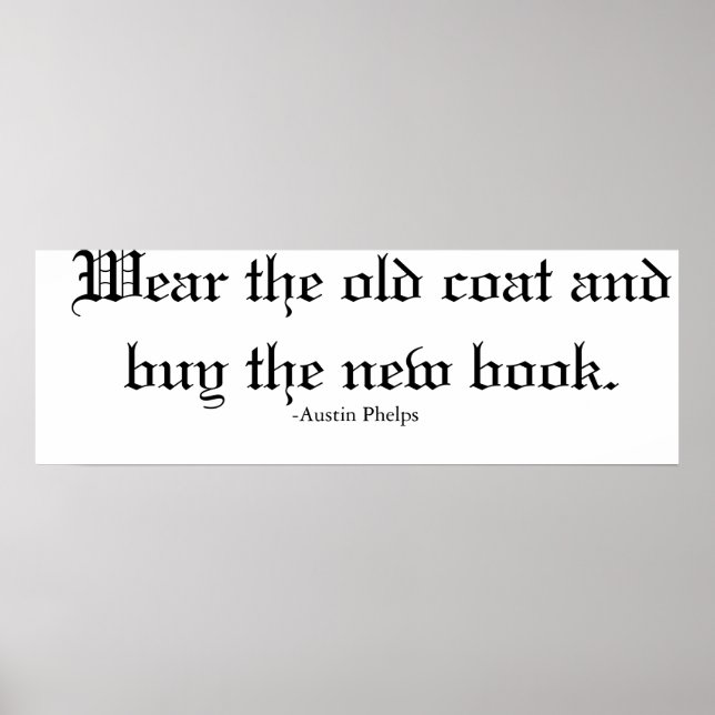 Buy the new book. poster (Front)