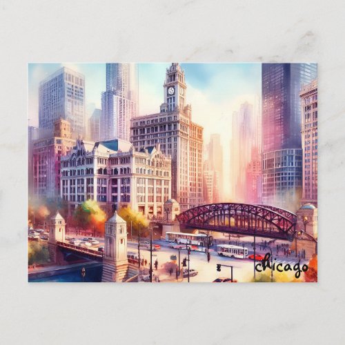 buy Travel Vintage chicago postcards