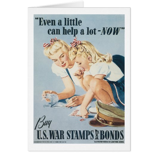 Buy U.S. War Stamps & Bonds Cards (Front)