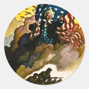 Buy War Bonds - Vintage World War II Classic Round Sticker