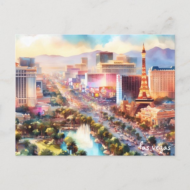 buy water Travel Vintage las vegas postcards (Front)