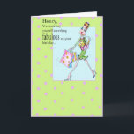 Buy yourself something Birthday card<br><div class="desc">Honey,  I truly believe buying one's self something fabulous for their birthday is key because that way you're being kind to yourself  n' getting something you want all at the same time! A bright,  happy card for a friend who "gets it" when it comes to Fabbity-Fab' Vanity women humor!</div>