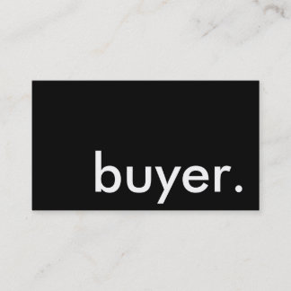 buyer. business card