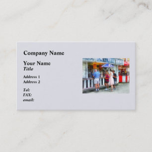 Buying Ice Cream at the Fair Business Card