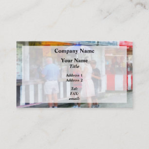 Buying Ice Cream at the Fair Business Card