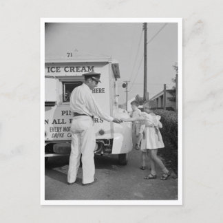 Buying Ice Cream Postcard