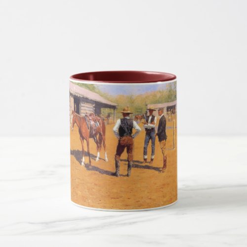 Buying Polo Ponies in the American Old West  Mug