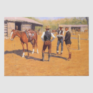 Buying Polo Ponies in the American Old West Tissue Paper