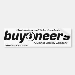 buyoneers bumper sticker
