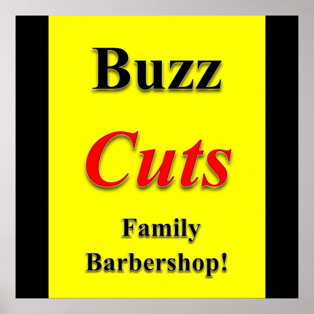 Buz Cuts Family Barbershop Poster Matte (Front)