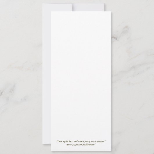 Buzz and Lulu flatcard (Back)