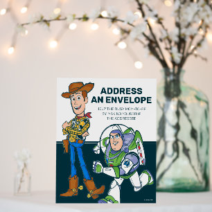 Buzz and Woody Baby Shower Diaper Raffle Foam Board