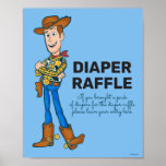Buzz and Woody Baby Shower Diaper Raffle Poster