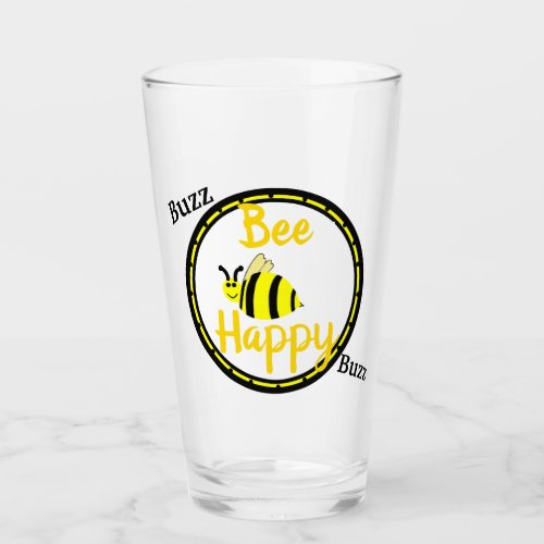 Buzz Bumble Bee Glass