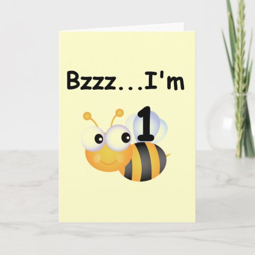 Buzz Bumblebee 1st Birthday T_shirts and Gifts Card