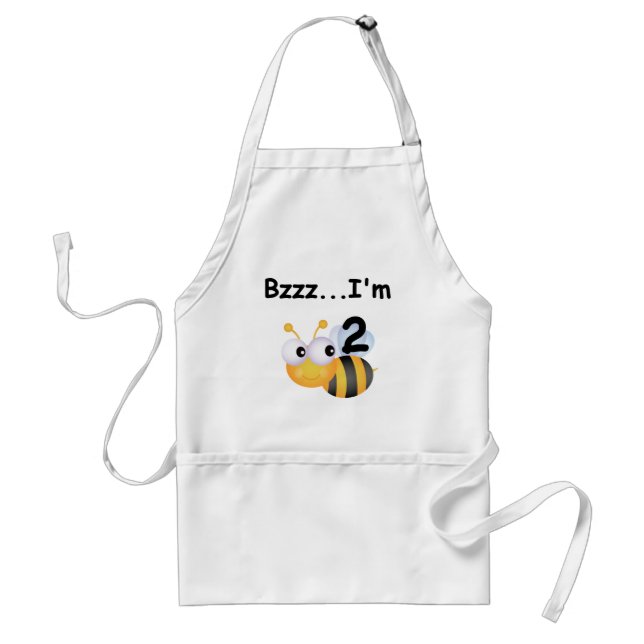 Buzz Bumblebee 2nd Birthday T-shirts and Gifts Adult Apron (Front)