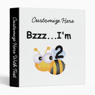 Buzz Bumblebee 2nd Birthday T-shirts and Gifts Binder