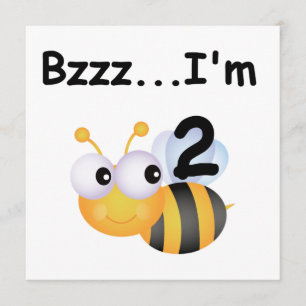 Buzz Bumblebee 2nd Birthday T-shirts and Gifts Card
