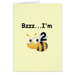 Buzz Bumblebee 2nd Birthday T-shirts and Gifts Cards