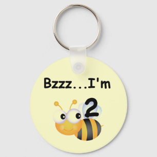 Buzz Bumblebee 2nd Birthday T-shirts and Gifts Keychain