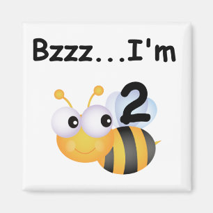 Buzz Bumblebee 2nd Birthday T-shirts and Gifts Magnet