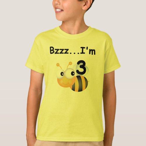 Buzz Bumblebee 3rd Birthday T_shirts and Gifts