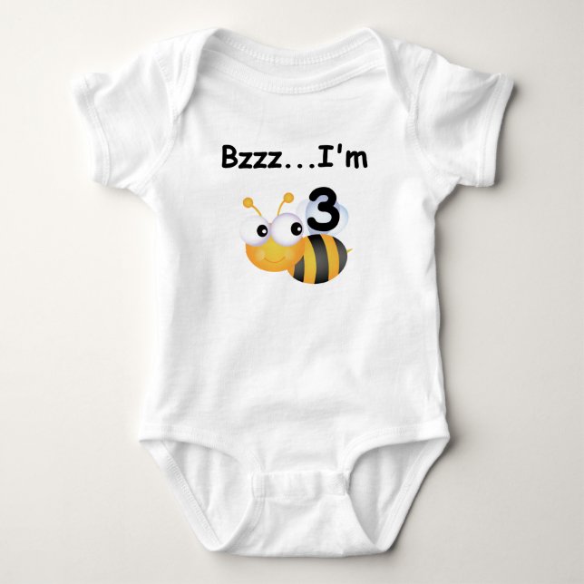 Buzz Bumblebee 3rd Birthday T-shirts and Gifts (Front)