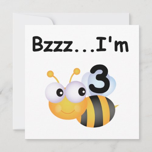 Buzz Bumblebee 3rd Birthday T_shirts and Gifts Card