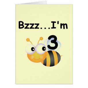 Buzz Bumblebee 3rd Birthday T-shirts and Gifts Cards