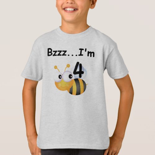 Buzz Bumblebee 4th Birthday T_shirts and Gifts