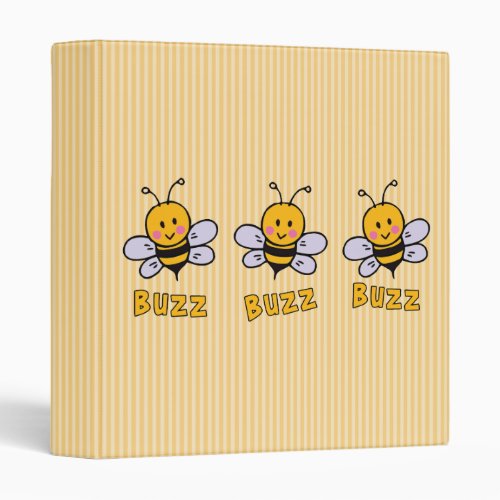 Buzz Buzz Bee Binder