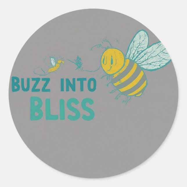Buzz into Bliss: Colorful Sticker Collection (Front)