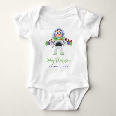 Buzz Lightyear | Baby Announcement with Date Baby Bodysuit