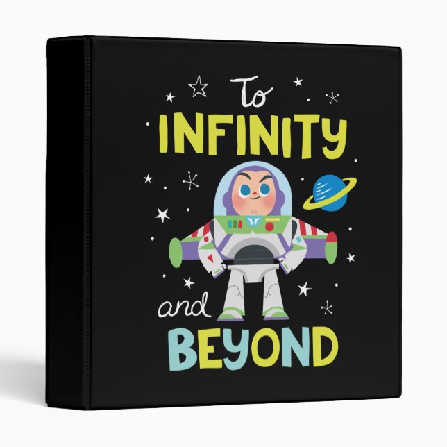 Buzz Lightyear Cartoon | To Infinity and Beyond 3 Ring Binder (Front/Spine)